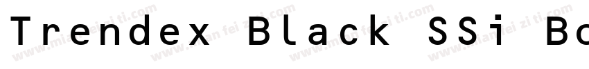 Trendex Black SSi Bo字体转换